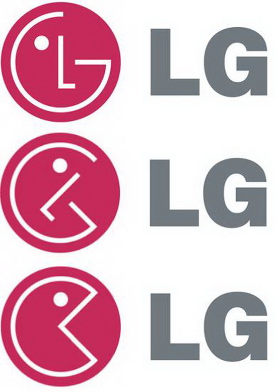 Pac-Man hidden in LG logo