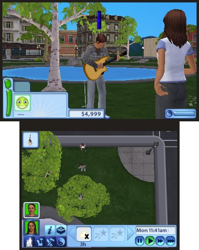 The Sims 3 3DS screenshots